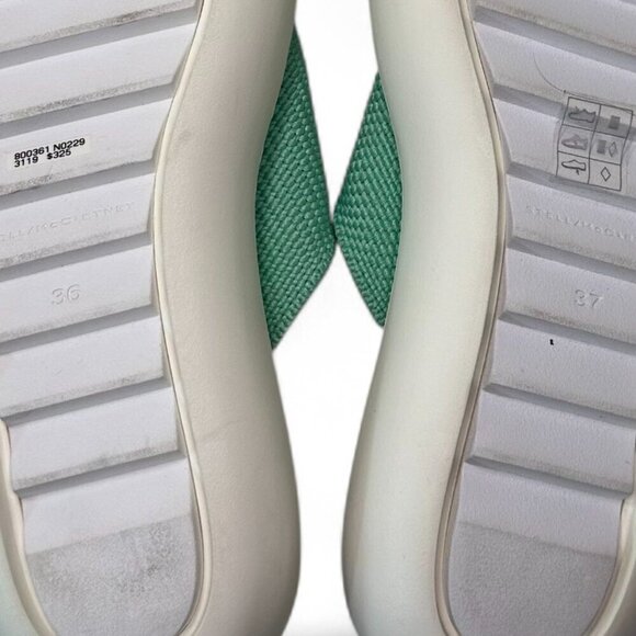 Stella McCartney Mint Green Air Slide Flip Flop Sandals - SIZE Left 37, Right 36 - Picture 14 of 14